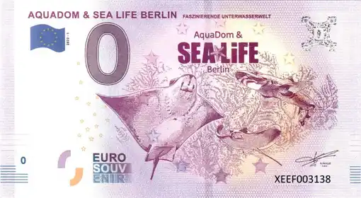 Billet 0€ AQUADOM & SEA LIFE BERLIN FASZINIERENDE UNTERWASSERWELT