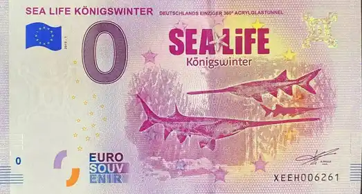 Billet 0€ SEA LIFE KÖNIGSWINTER DEUTSCHLANDS EINZIGER 360° ACRYGLASTUNNEL