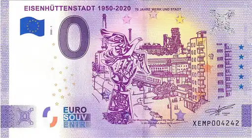 Billet 0€ EISENHÜTTENSTADT 1950-2020 70 JAHRE WERK UND STADT
