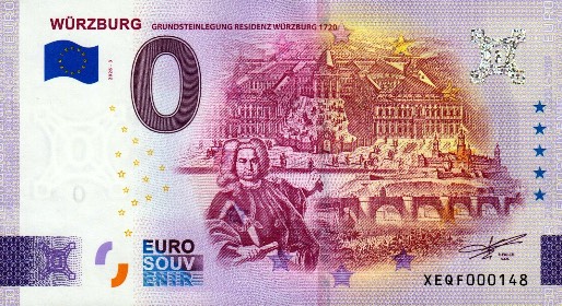 Billet 0€ WÜRZBURG GRUNDSTEINLEGUNG RESIDENZ WÜRZBURG 1720