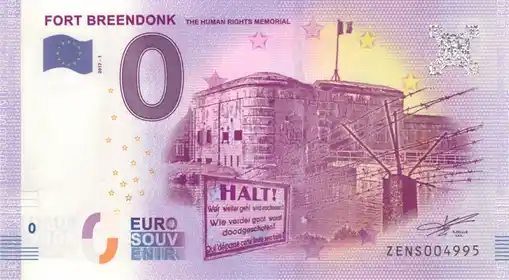 Billet 0€ FORT BREENDONK THE HUMAN RIGHTS MEMORIAL